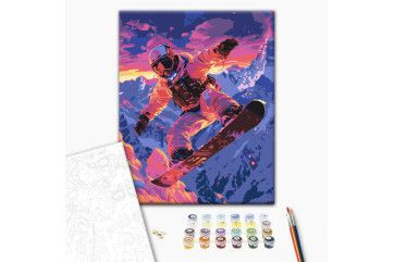 Mal efter tal - Snowboarder