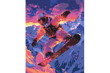 Mal efter tal - Snowboarder