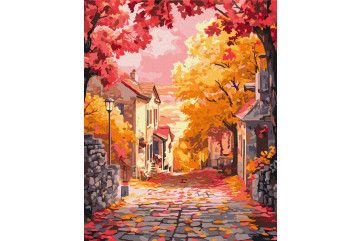 Mal efter tal - Autumn sunset