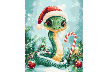 Mal efter tal - Festive snake