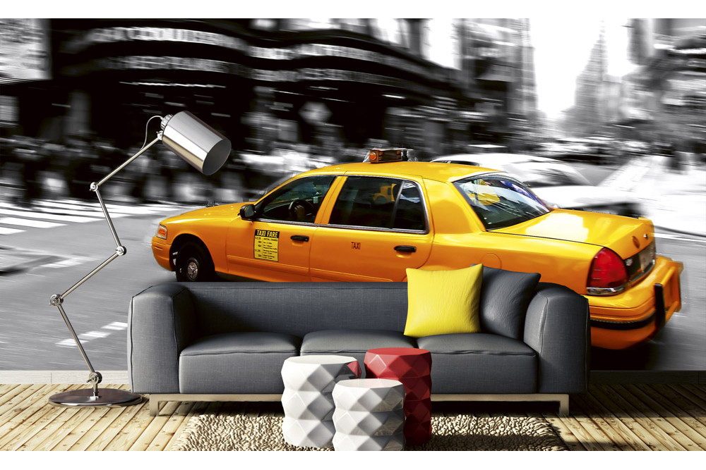 Fototapet - Taxi - interiørbillede