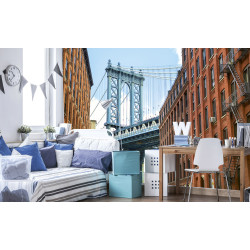 Fototapet - Manhattan Bridge - interiørbillede