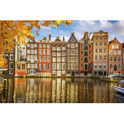 Fototapet - Houses In Amsterdam