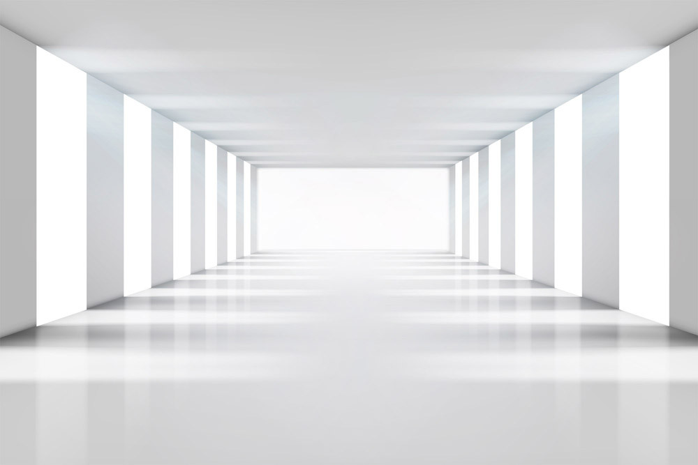 Fototapet - White Corridor