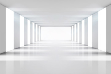 Fototapet - White Corridor
