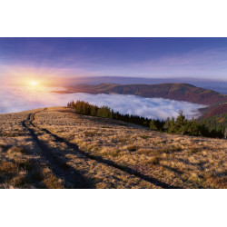 Fototapet - Sunrise In Mountains
