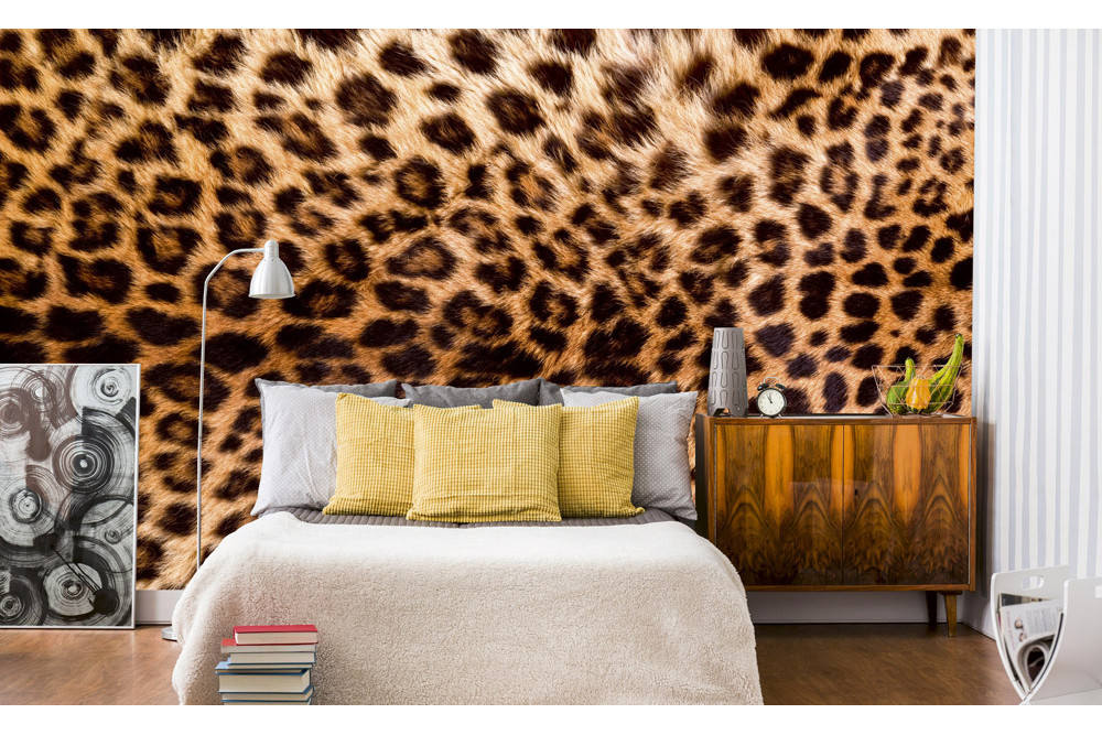 Fototapet - Leopard Skin - interiørbillede