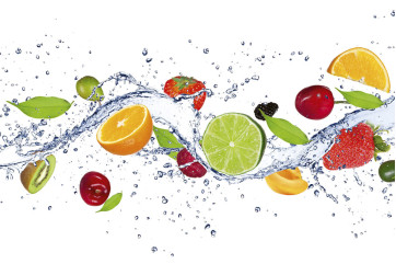 Fototapet - Fruits In Water