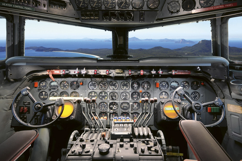 Fototapet - Cockpit View