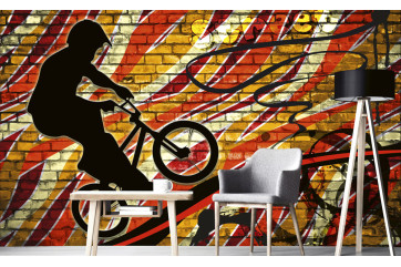Fototapet - Bicycle Green - interiørbillede