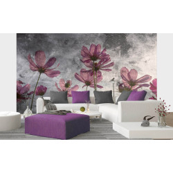 Fototapet - Violet Flower Abstract- interiørbillede