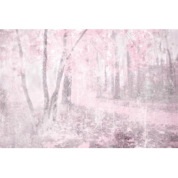 Fototapet - Pink Forest Abstract