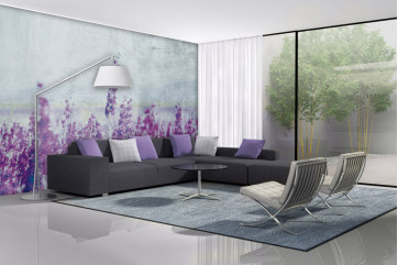 Fototapet - Lavender Abstract- interiørbillede