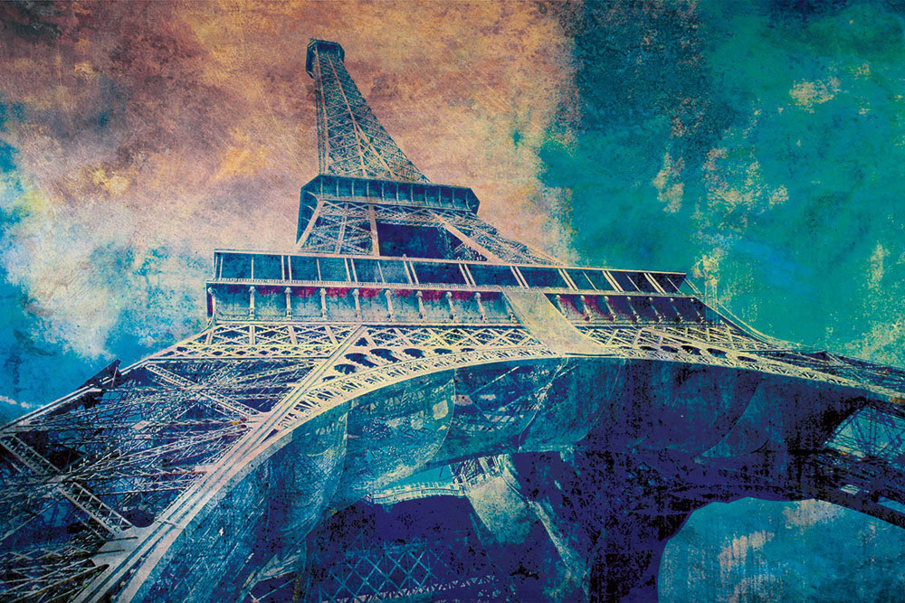 Fototapet - Eiffel Tower Abstract I