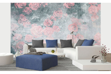 Fototapet - Roses Abstract I- interiørbillede