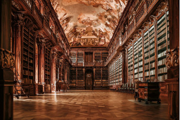 Fototapet - Empty Library Background
