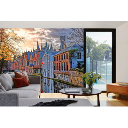 Fototapet - Canals Of Bruges - interiørbillede