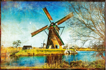 Fototapet - Windmills Of Holland