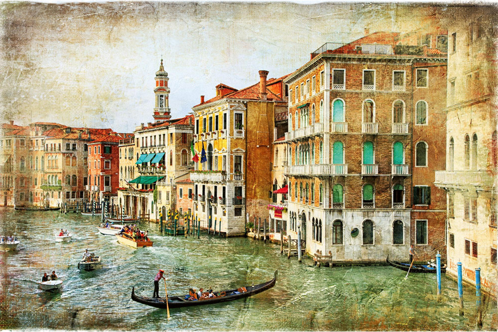 Fototapet - Vintage Romantic Venice
