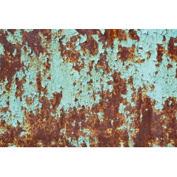 Fototapet - Rust On Old Colored Metal