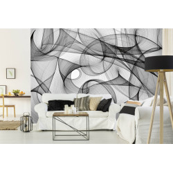 Fototapet - Black And White Pattern Background- interiørbillede