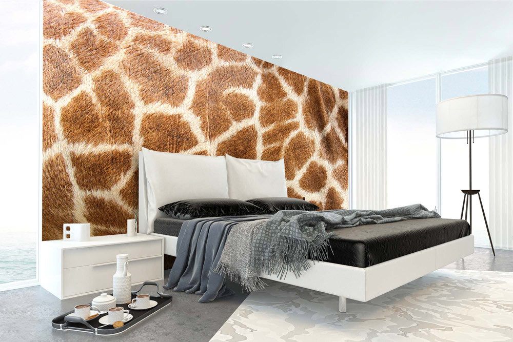 Fototapet - Genuine Leather Of Giraffe- interiørbillede