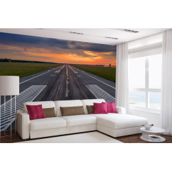 Fototapet - Airport Runway- interiørbillede