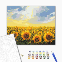 Mal efter tal - Sunflower field