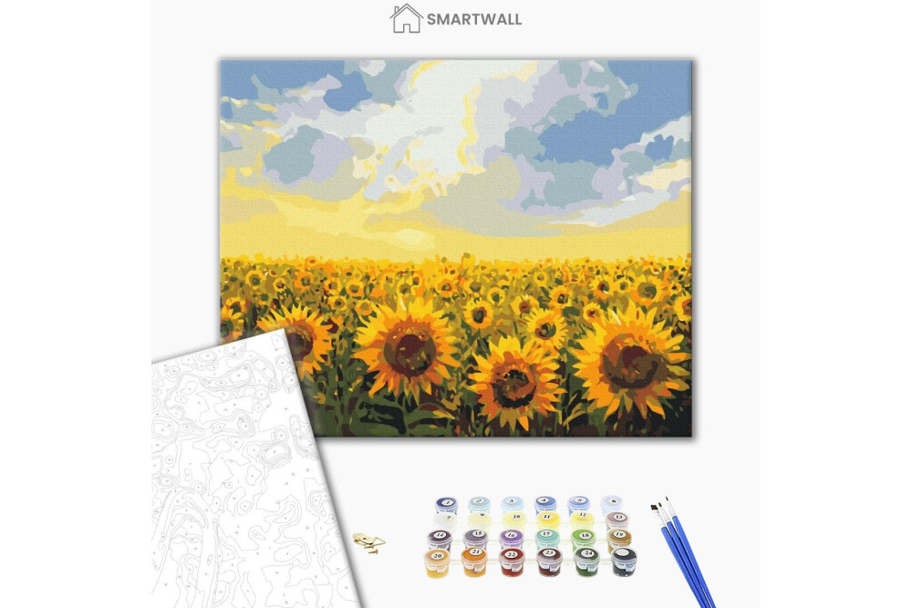 Mal efter tal - Sunflower field