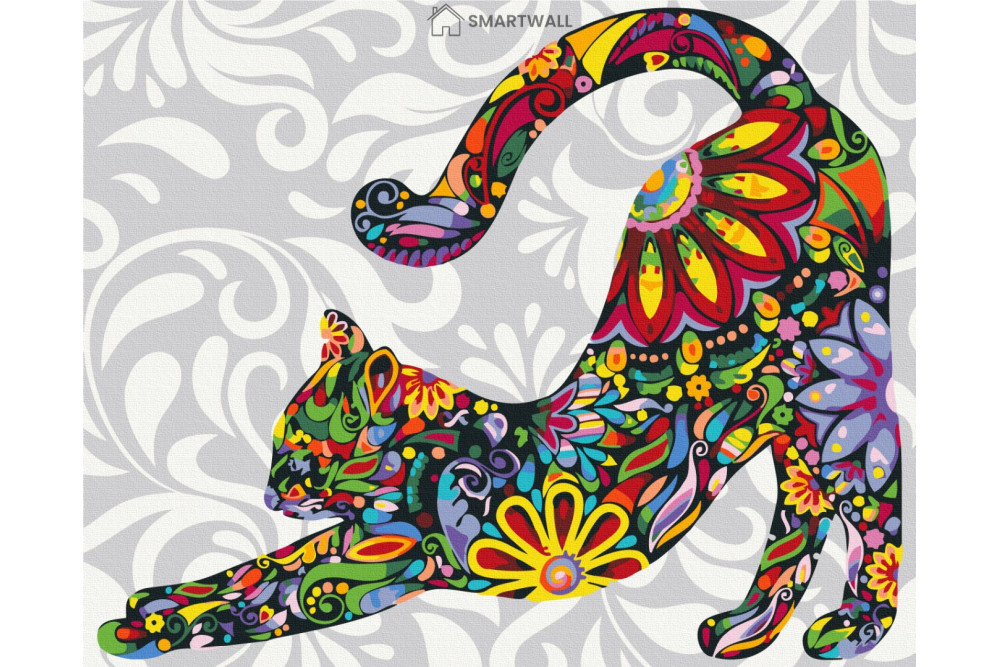 Mal efter tal - Flower kitten - dyr
