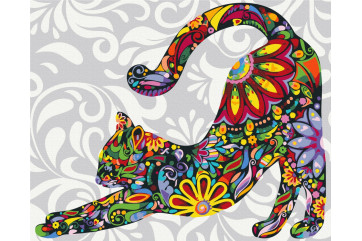 Mal efter tal - Flower kitten - dyr