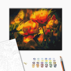 Mal efter tal - Floral contrast