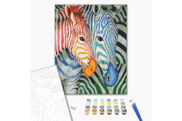 Mal efter tal - Striped zebras