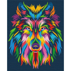 Mal efter tal - Rainbow wolf - dyr