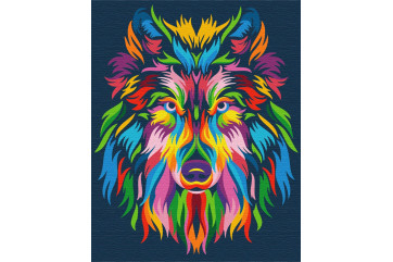 Mal efter tal - Rainbow wolf - dyr