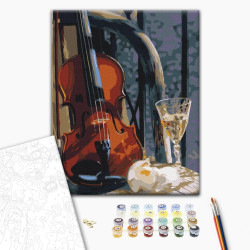 Mal efter tal - Violin with wine
