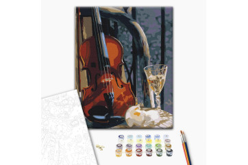Mal efter tal - Violin with wine