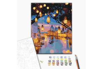 Mal efter tal - The evening glow of Venice