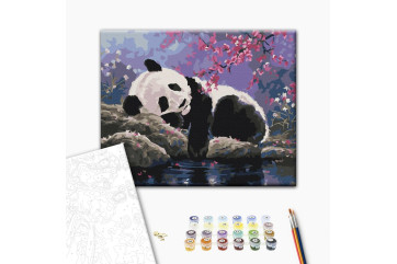 Mal efter tal - Sweet panda sleep