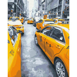 Mal efter tal - New York taxi - byer