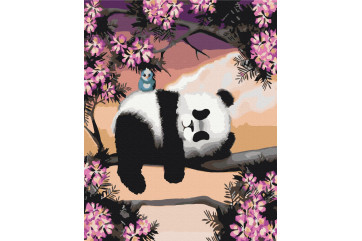 Mal efter tal - Sleepy panda - dyr
