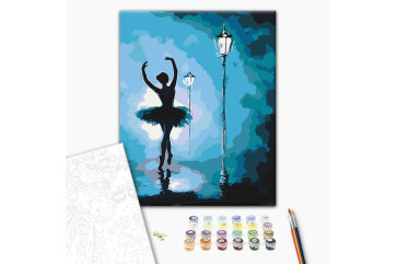Mal efter tal - Ballerina in the light of lanterns