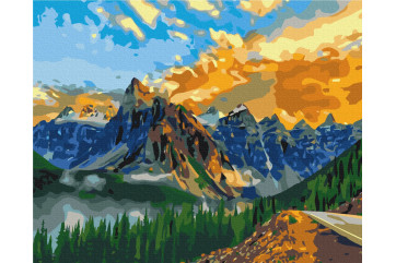 Mal efter tal - Mountain landscape - natur