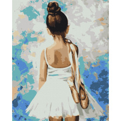 Mal efter tal - Mademoiselle with pointe shoes - mennesker