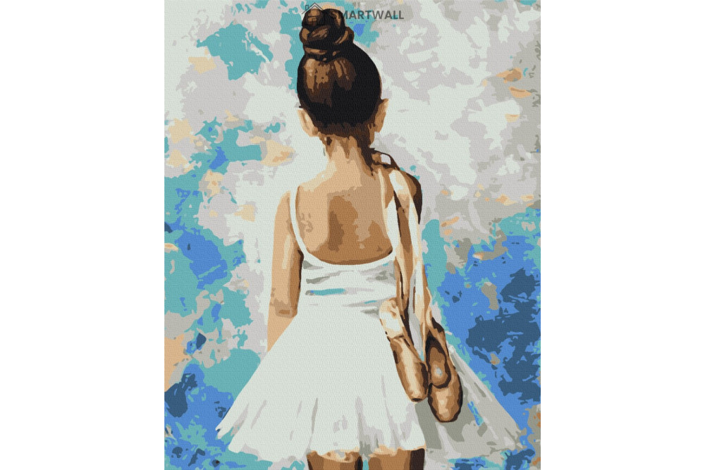 Mal efter tal - Mademoiselle with pointe shoes - mennesker