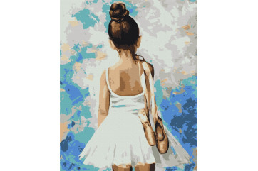 Mal efter tal - Mademoiselle with pointe shoes - mennesker