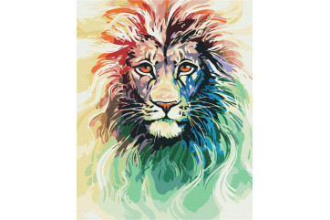 Mal efter tal - Shining lion - dyr
