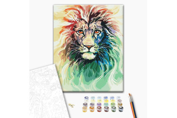 Mal efter tal - Shining lion