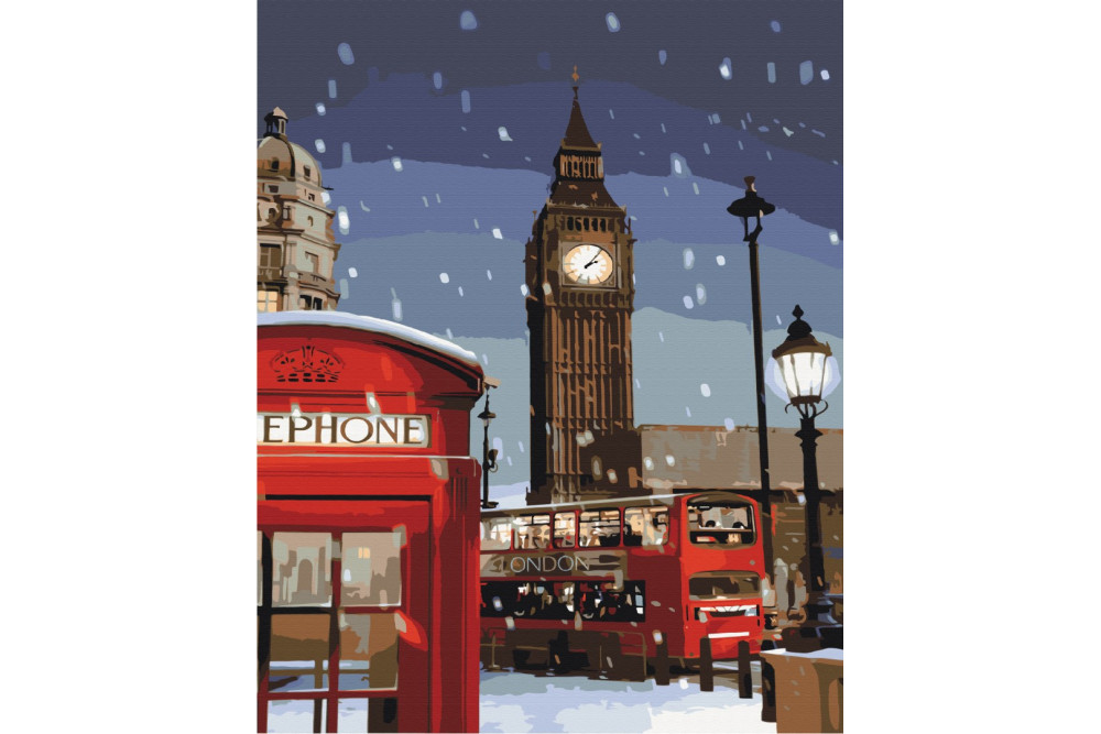 Mal efter tal - Winter in London - byer