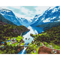 Mal efter tal - Alps - landskaber